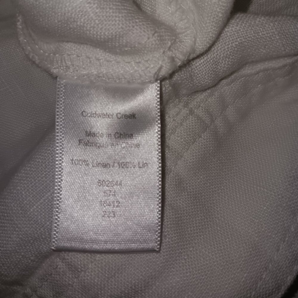 COLDWATER CREEK LINEN LIGHTWEIGHT JACKET - Picture 5 of 13